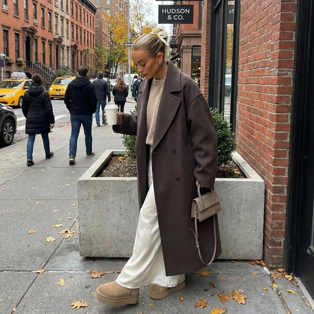 Elegant Longline Trenchoat