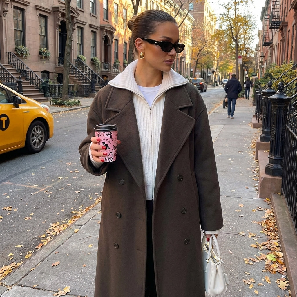 Elegant Longline Trenchoat