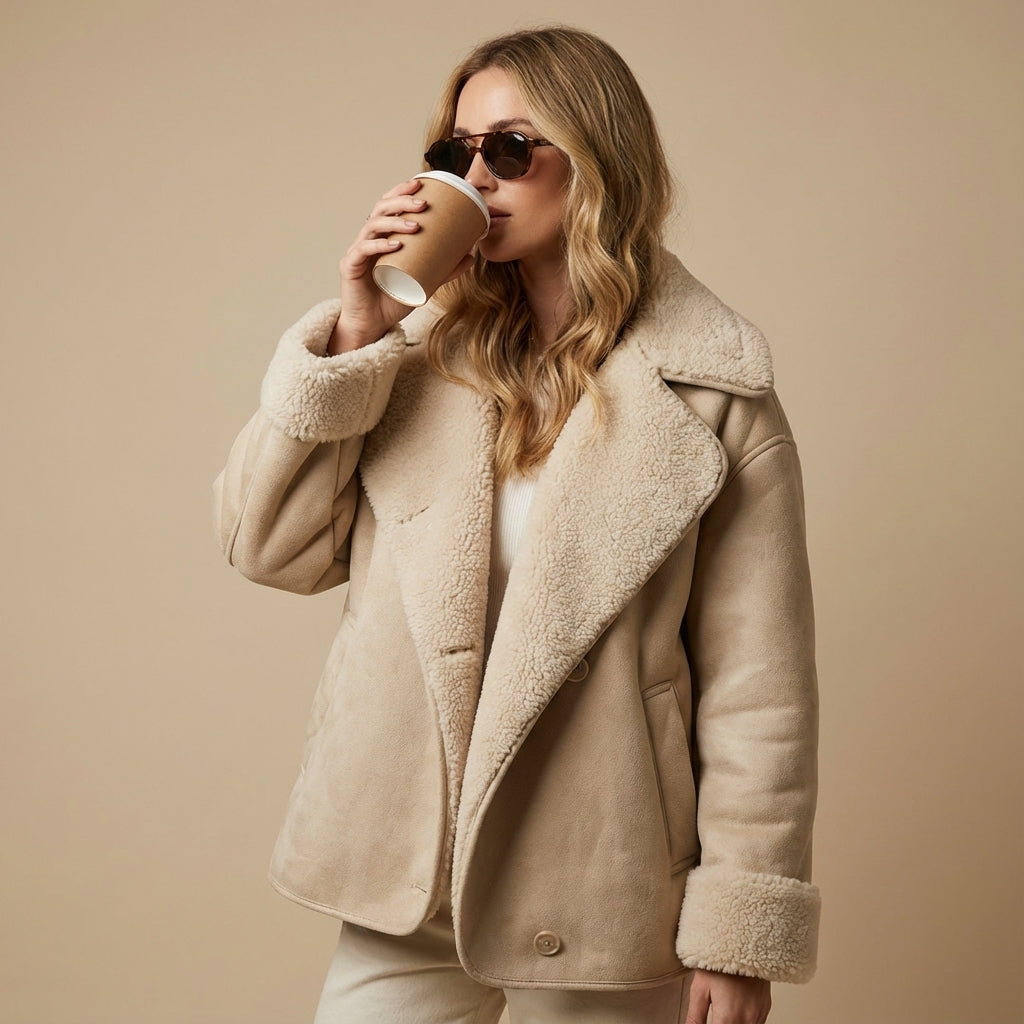 Oversized Urban Shearling winter jacket