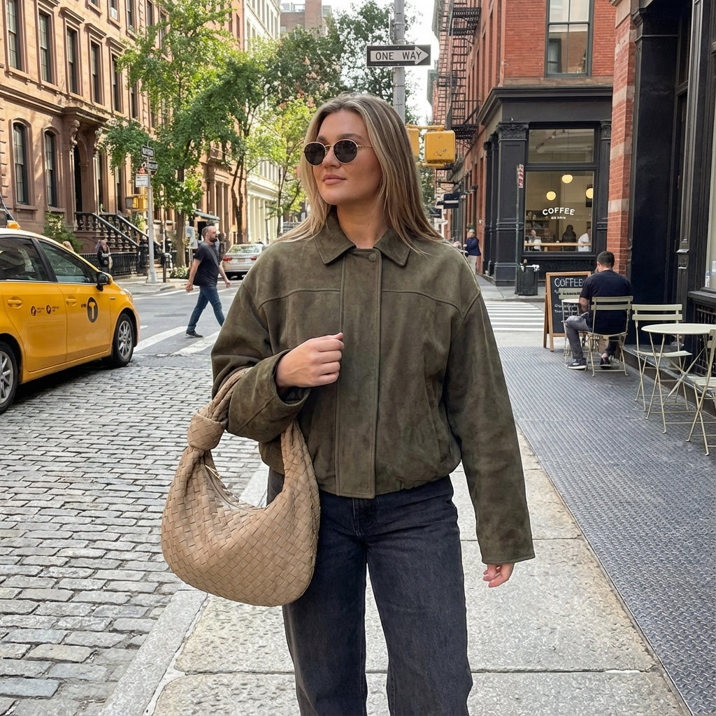 Vintage oversized bomber jacket