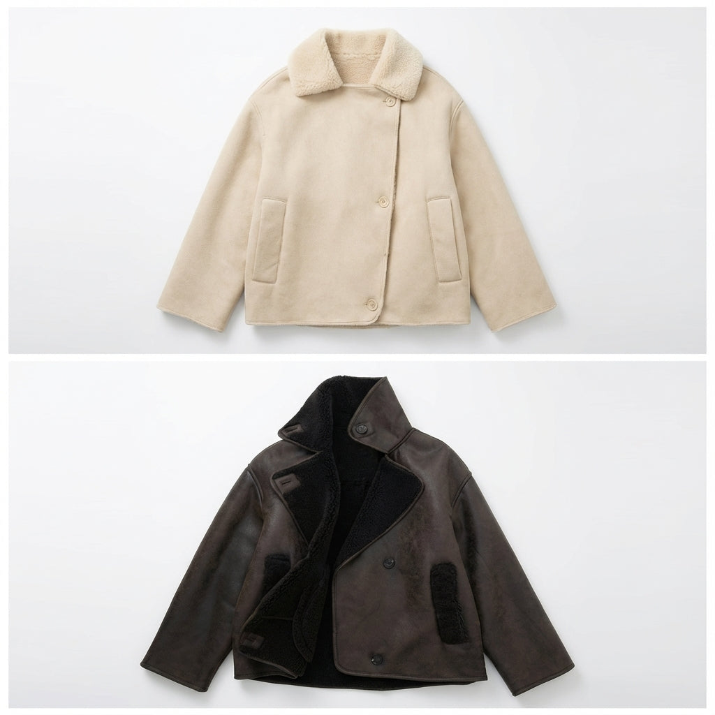 Oversized Urban Shearling winter jacket